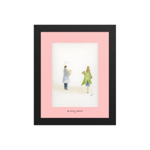 maybe it's love framed print