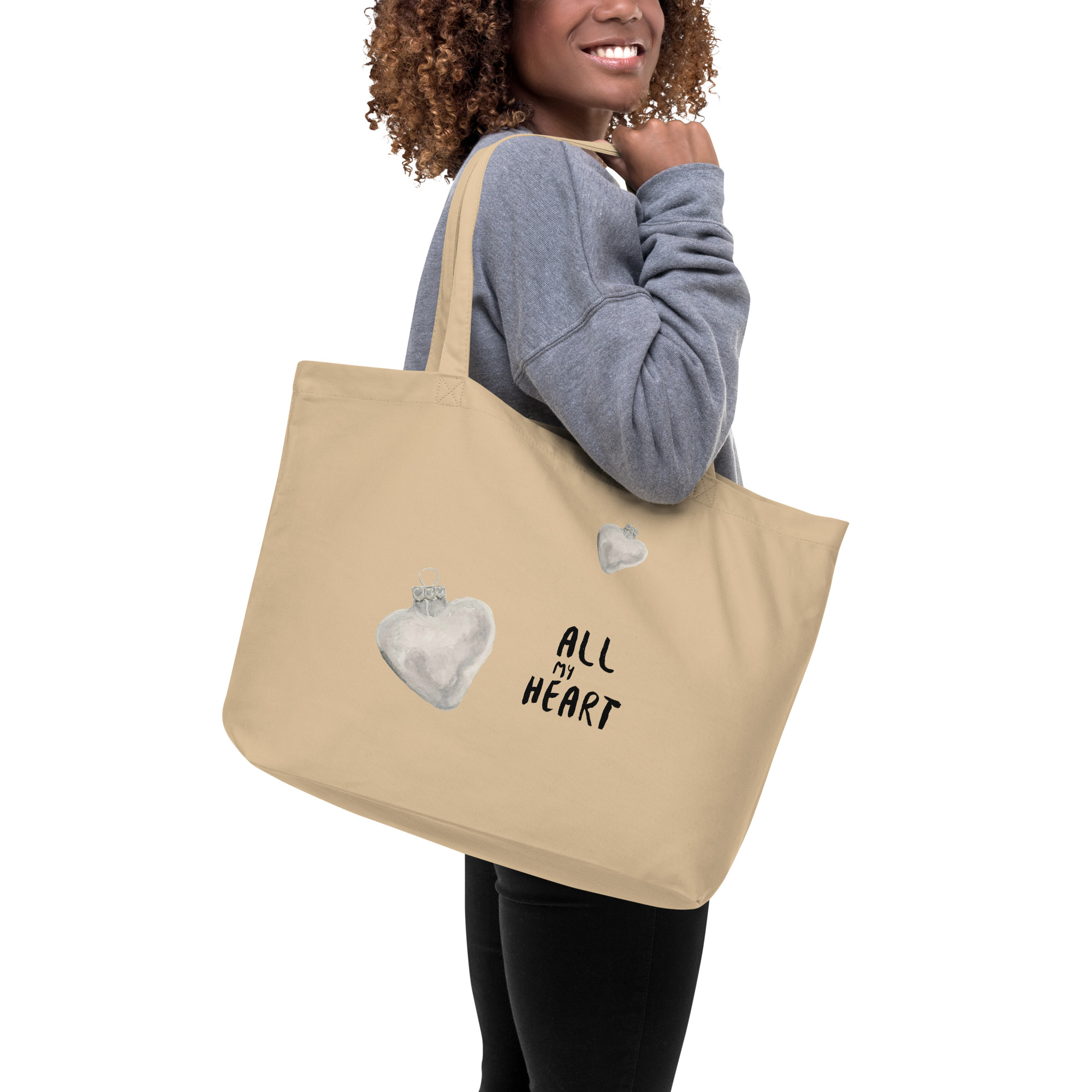 tout mon coeur large eco tote bag - Image 5