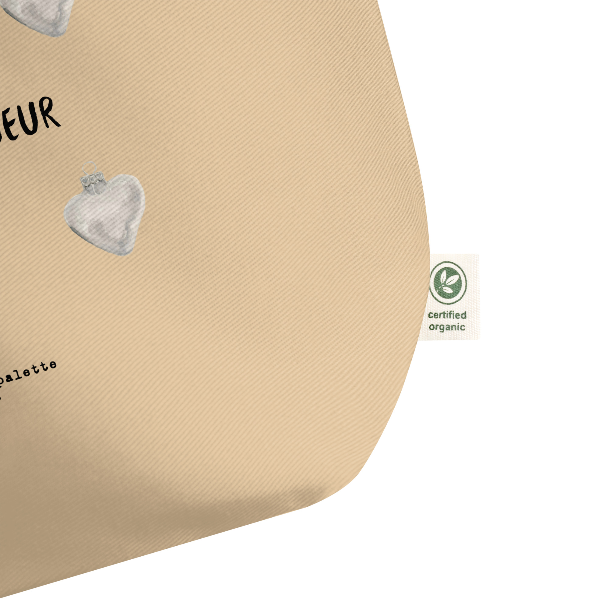 tout mon coeur large eco tote bag - Image 3