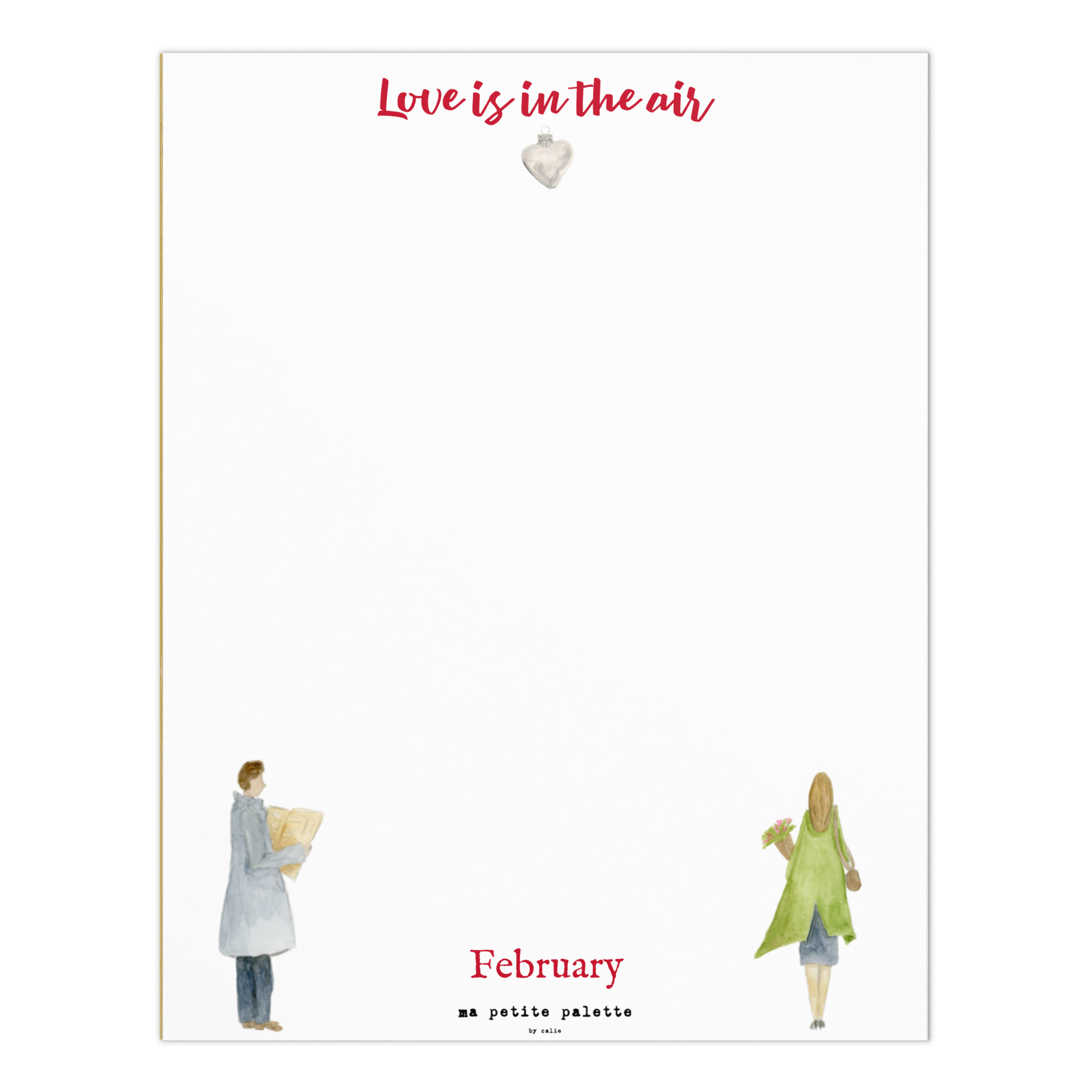 maybe it's love large note pad