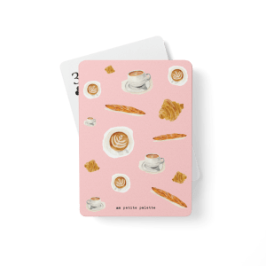 coffee & croissants playing cards