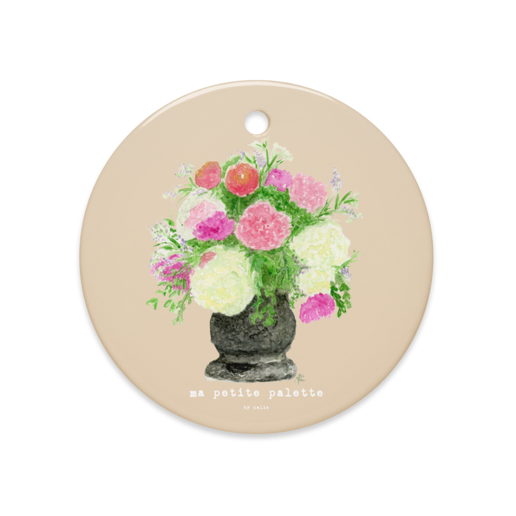 versailles in bloom cream ornament - Image 2