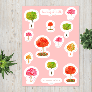 falling for fall sticker sheet