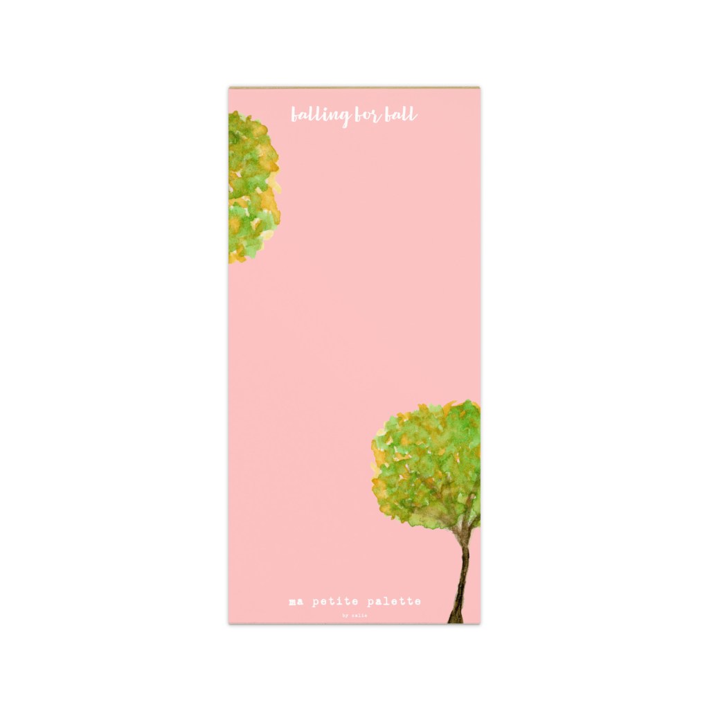 falling for fall long notepad