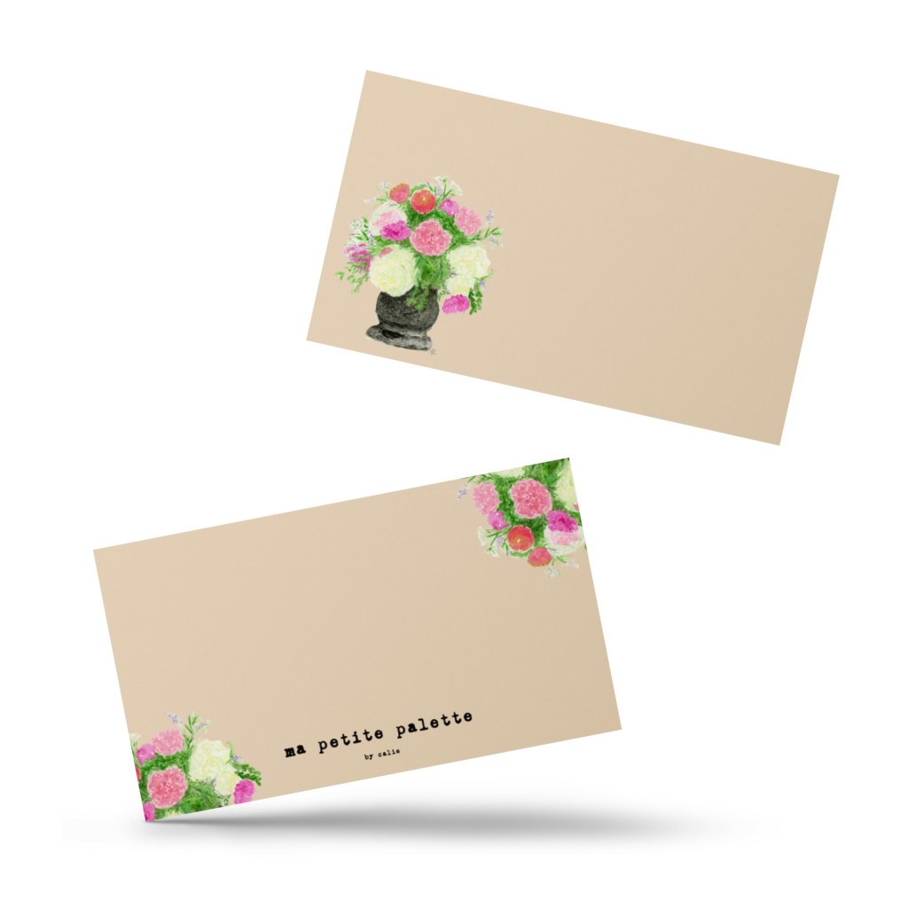 versailles in bloom cream mini notes