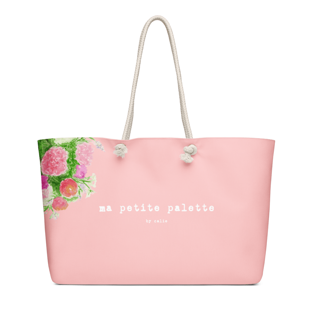 versailles in bloom pink weekender bag