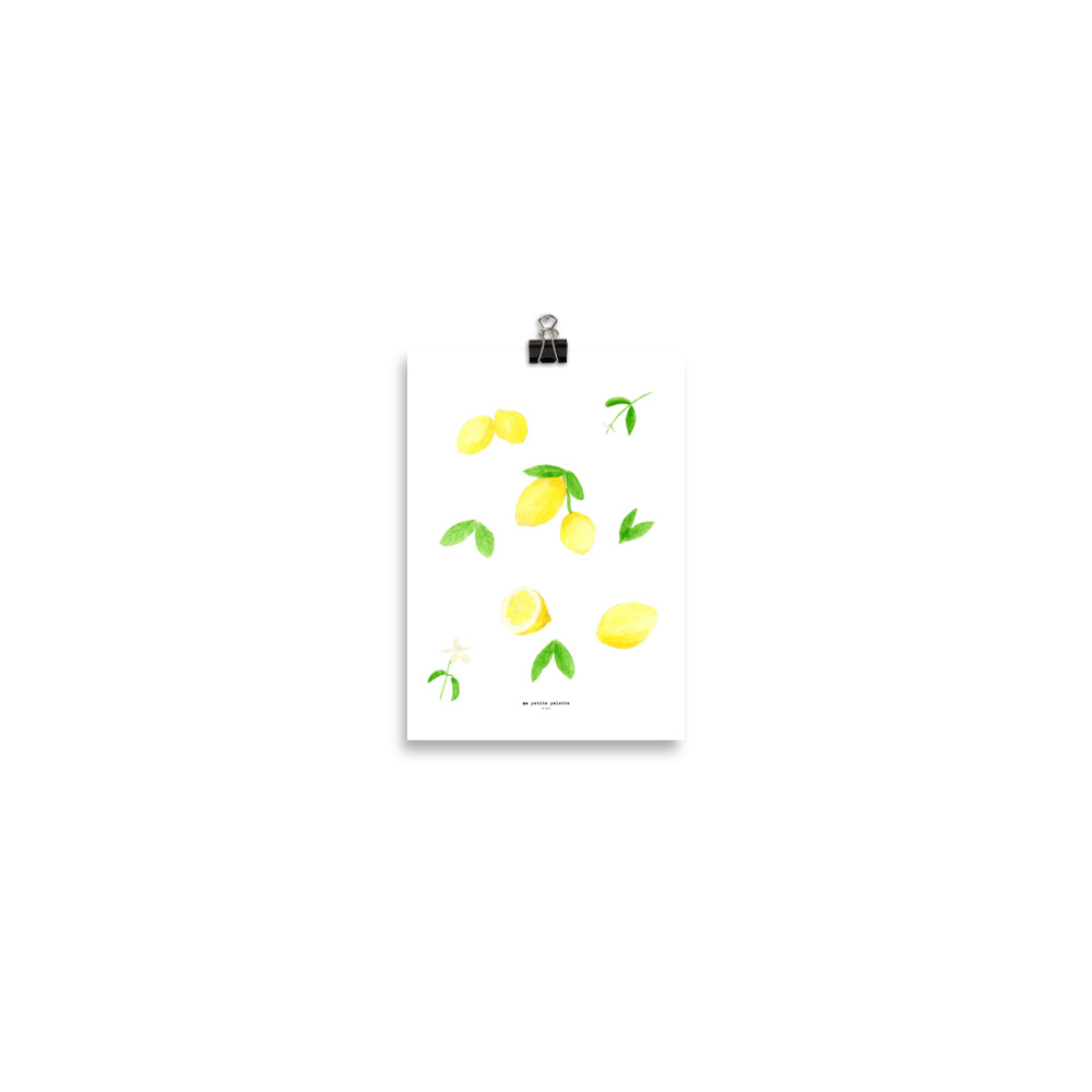 le citron print, les citrons
